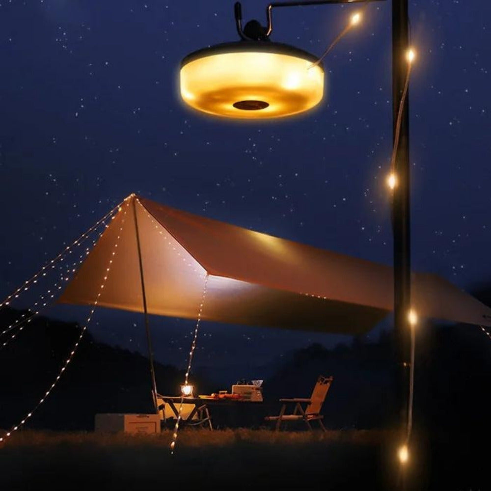 Folding LED light set (10 m) | Camping lighting